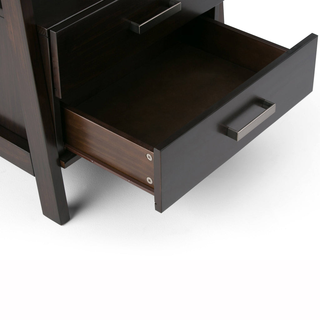 Solid Wood Ladder Shelf with Storage Distressed Gray Z859474