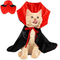 Adjustable Red Black Pet Vampire Cape 5 Pcs D58775