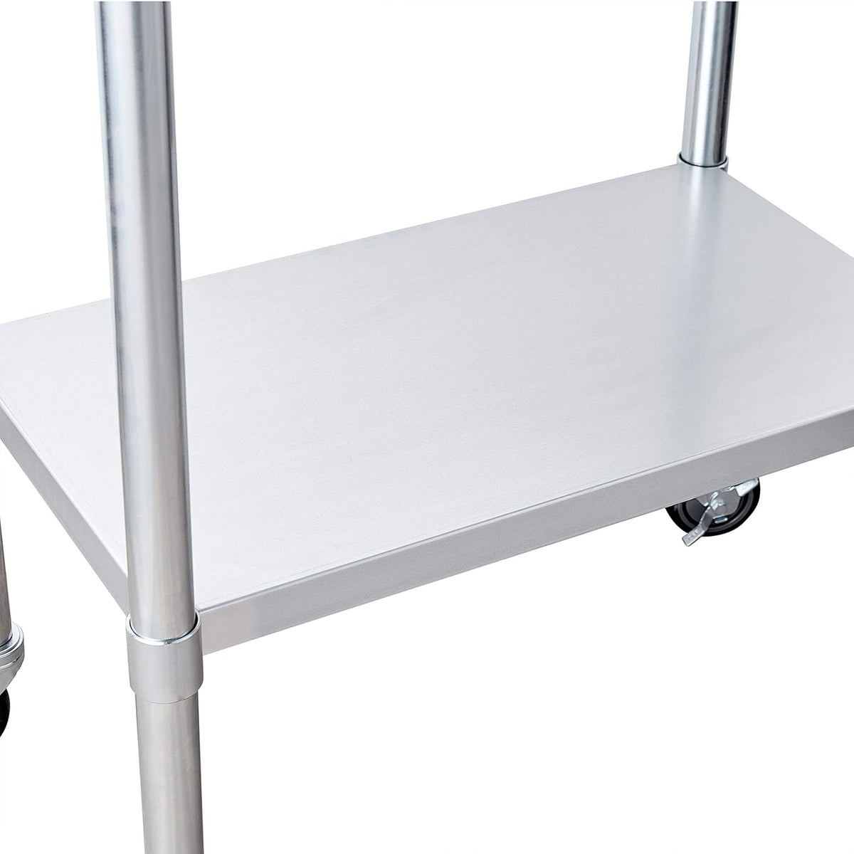 Stainless Steel Table 24 x 36 Inches with Caster Wheels and Undershelf H1339