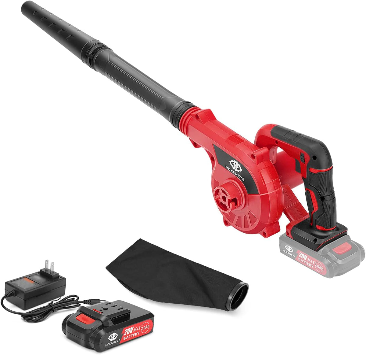 20V Cordless Leaf Blower with Rechargeable Battery, 3 Variable Speeds 150 MPH Max, Pack of 2 U534