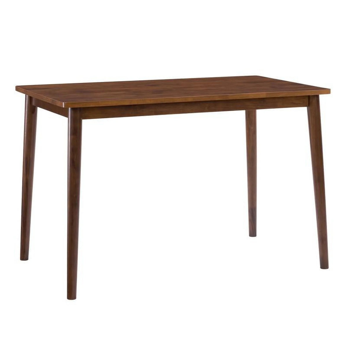 Warm Walnut Wood Dining Table with Splayed Legs A61469