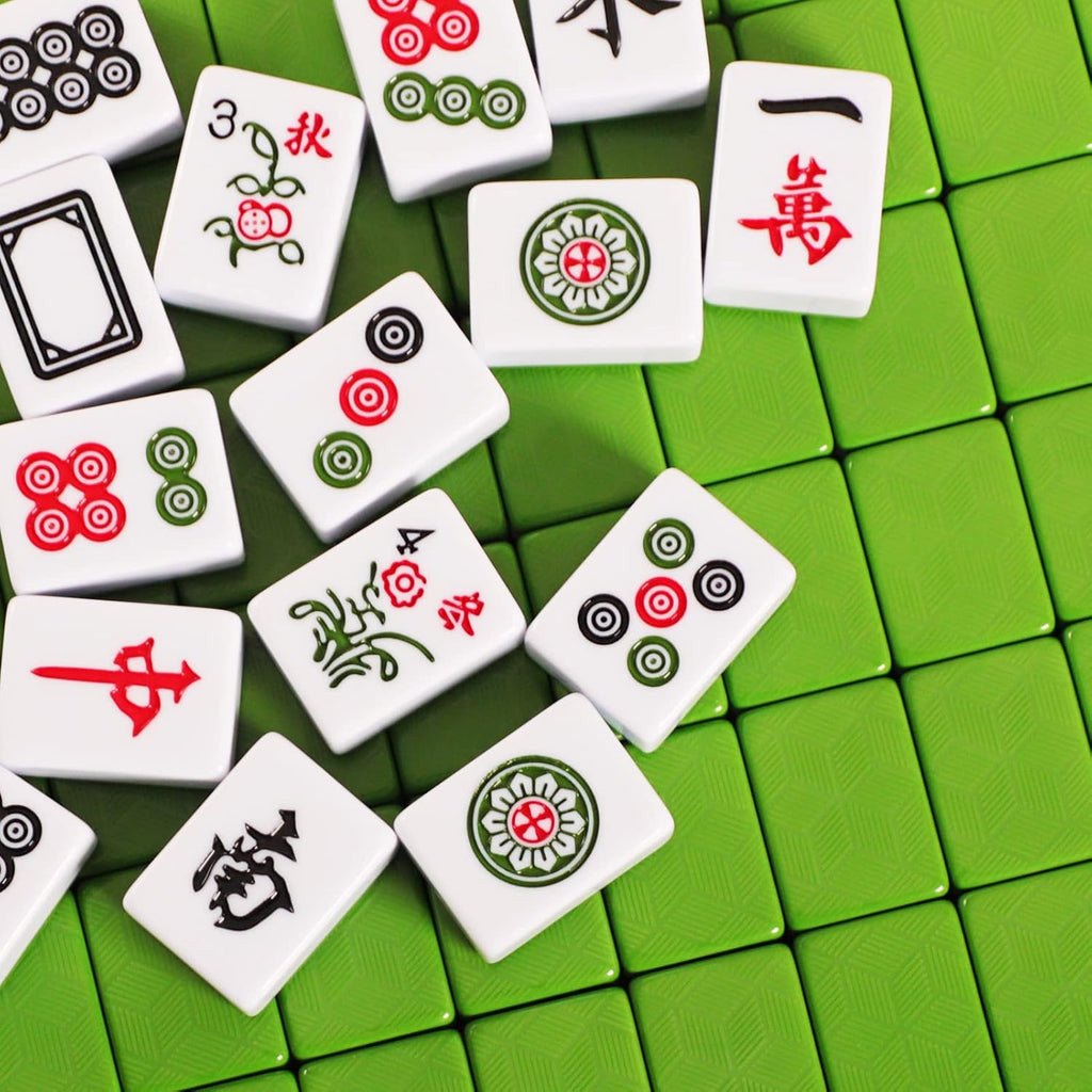 X-Large 1.6" Durable Melamine Mahjong Tiles with Carrying Case X465787