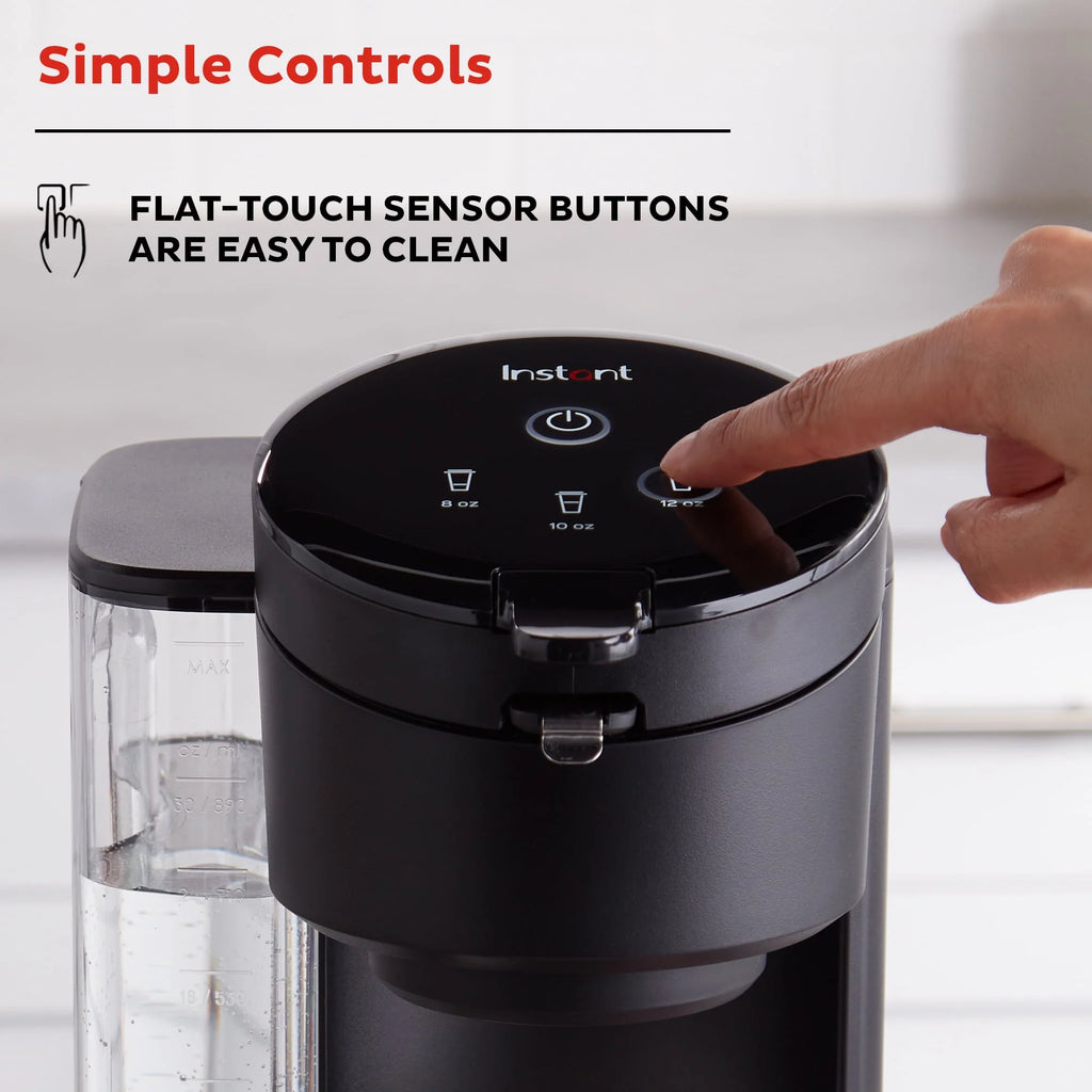 2-in-1 Single Serve Coffee Maker, Black X84674