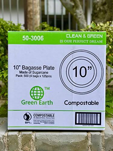 Tree Free Bagasse Paper Plate 500 Counts Disposable S774