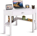 Brown Corner Desk with Drawer R522