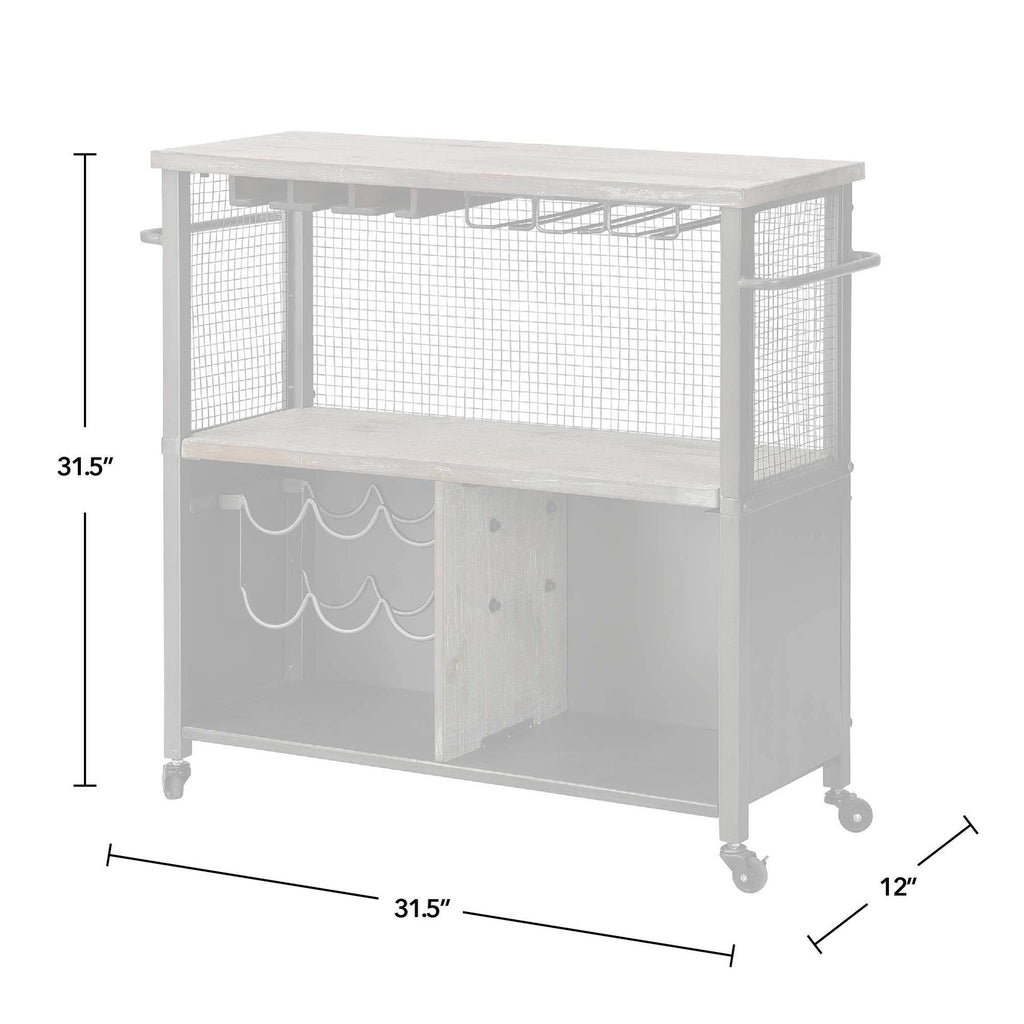 Farmhouse Kitchen Cart - White M4422