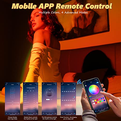 LED Sunset Projection Lamp with Remote Control U2944