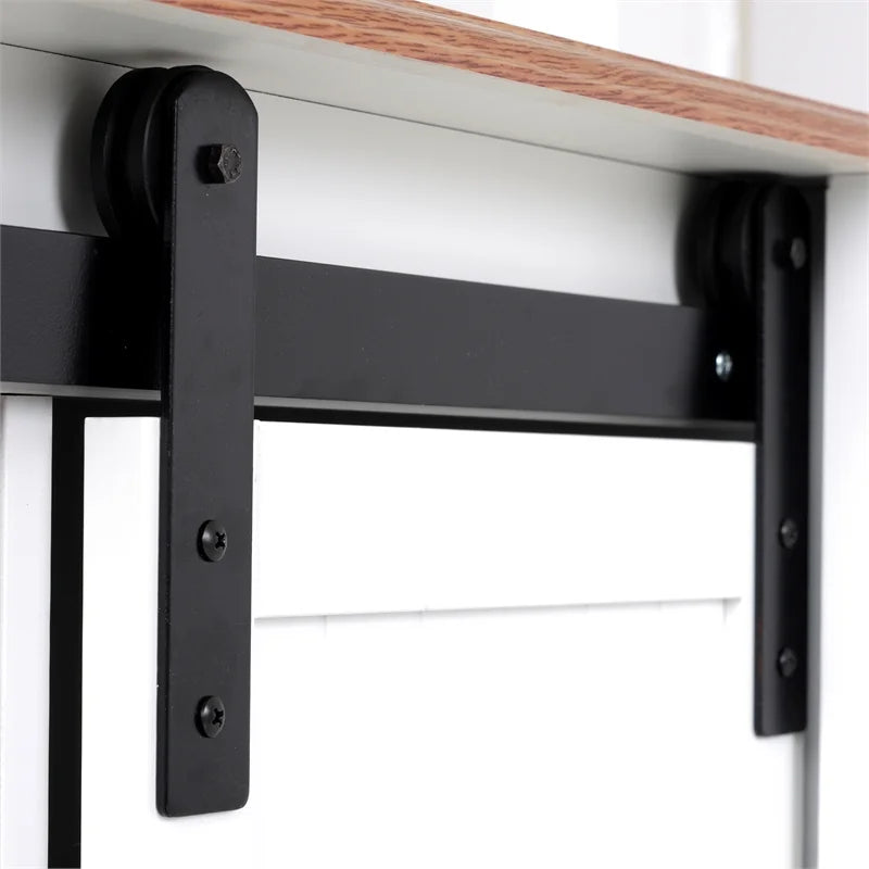 Countryside Barn Door Buffet with Two Sliding Barn Doors & Three Drawers H70214