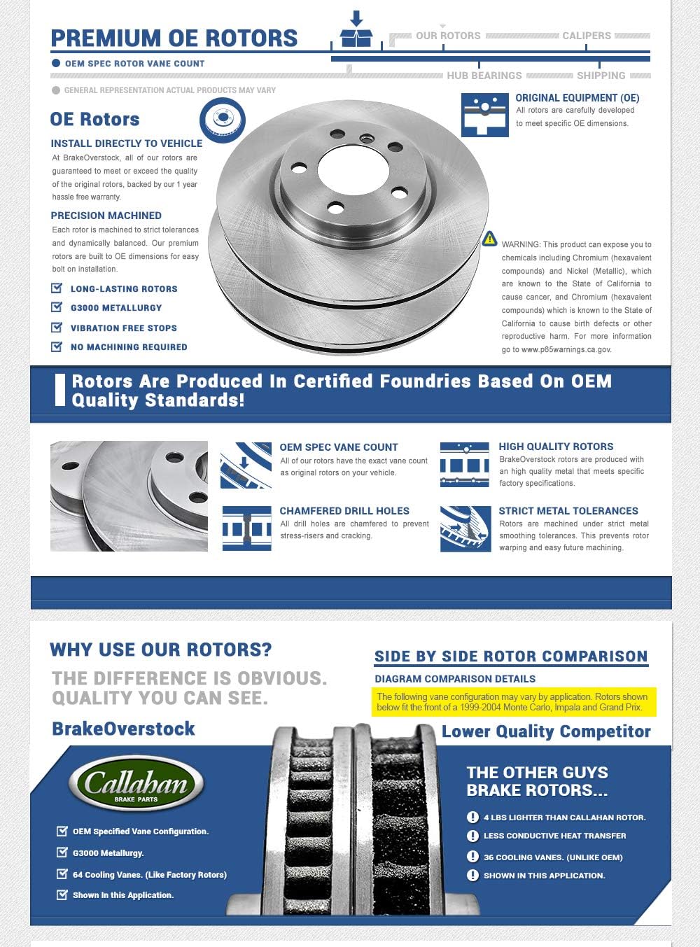275 mm Brake Rotors Set T21240