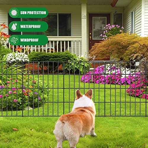 30 Pack Black Metal Wire Garden Fence K529