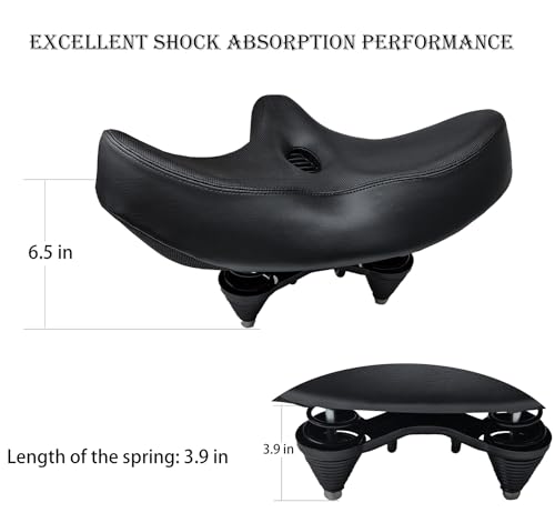 Oversized Comfort Bicycle Saddle Replacement with Memory Foam PU Cushion H5349