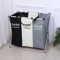 145L Large 3 Section Laundry Basket with Wheels and 3 Removable Bags V58461