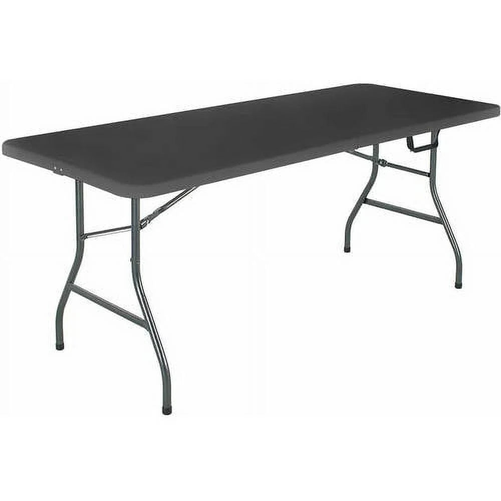 Black 6 Foot Folding Table Z45565