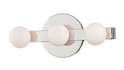 Polished Nickel 3-Light Bath Bar U8698