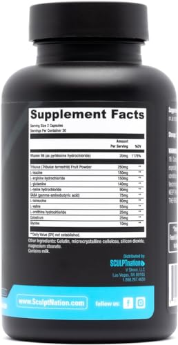 L Arginine Tribulus Terrestris Amino Acids 60 Gluten Free Capsules 2 Pack S997