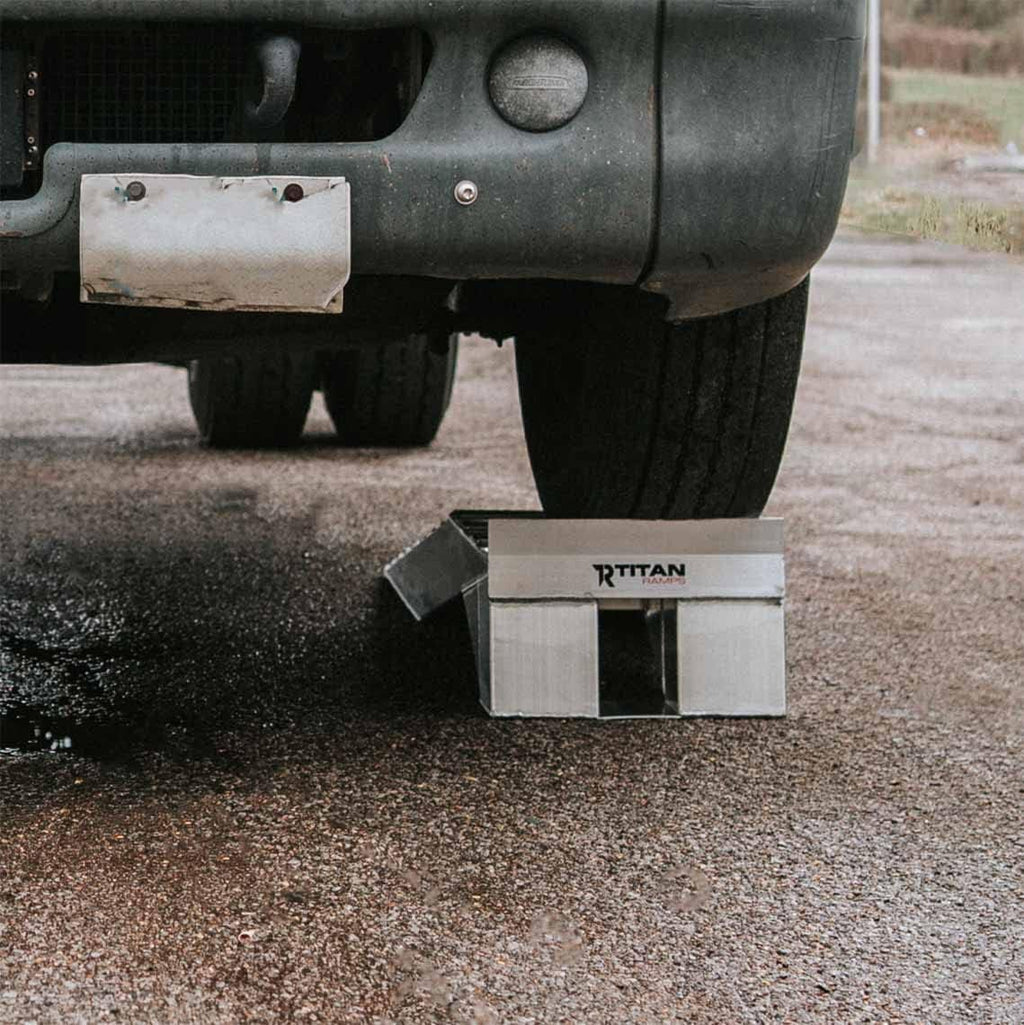 Heavy Duty Aluminum Semi Truck Riser Ramp 20,000 LB Capacity U620