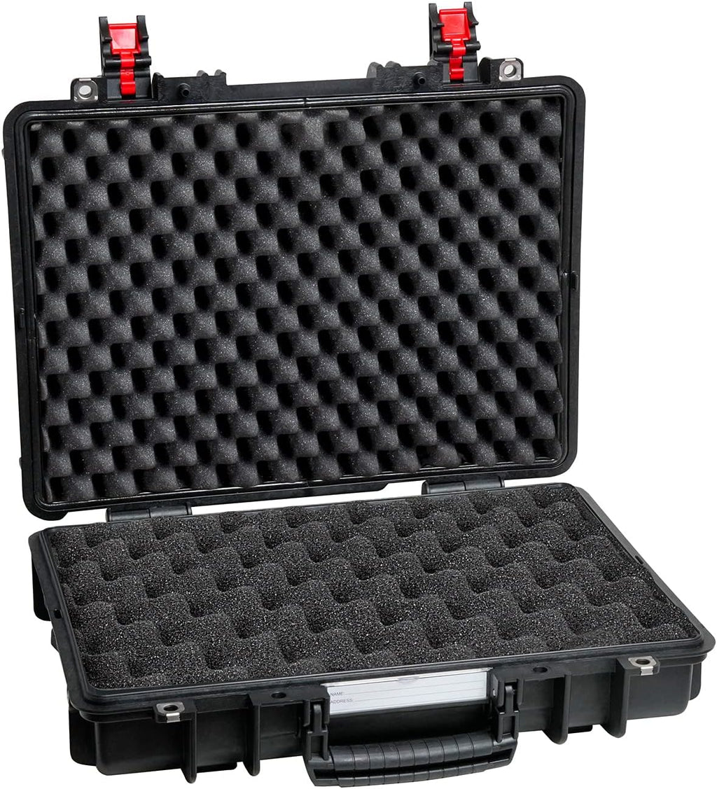 Black Case with 2 Layers of Convoluted Foam V582084