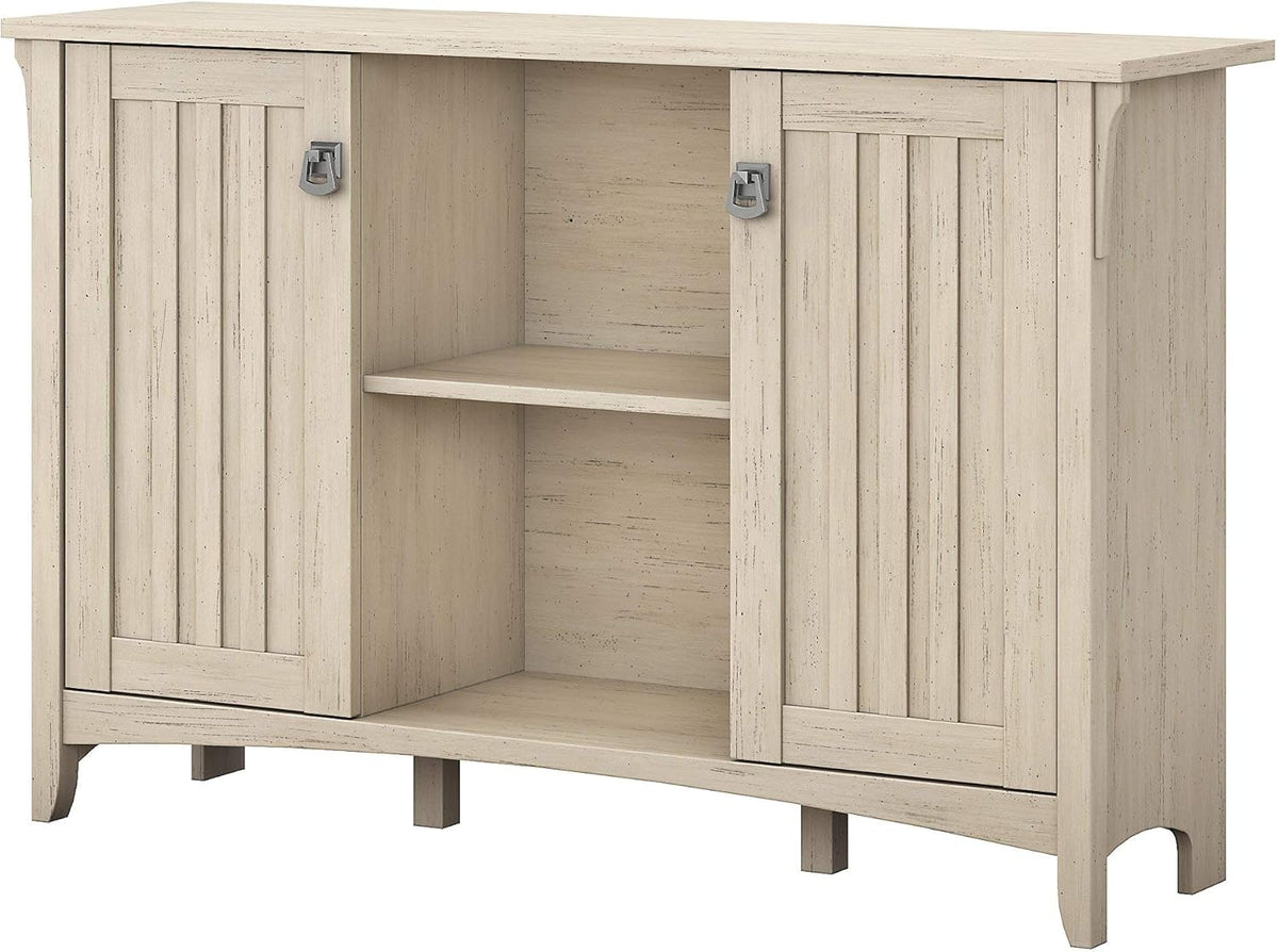 Vintage Black Accent Storage Cabinet with Doors S3776