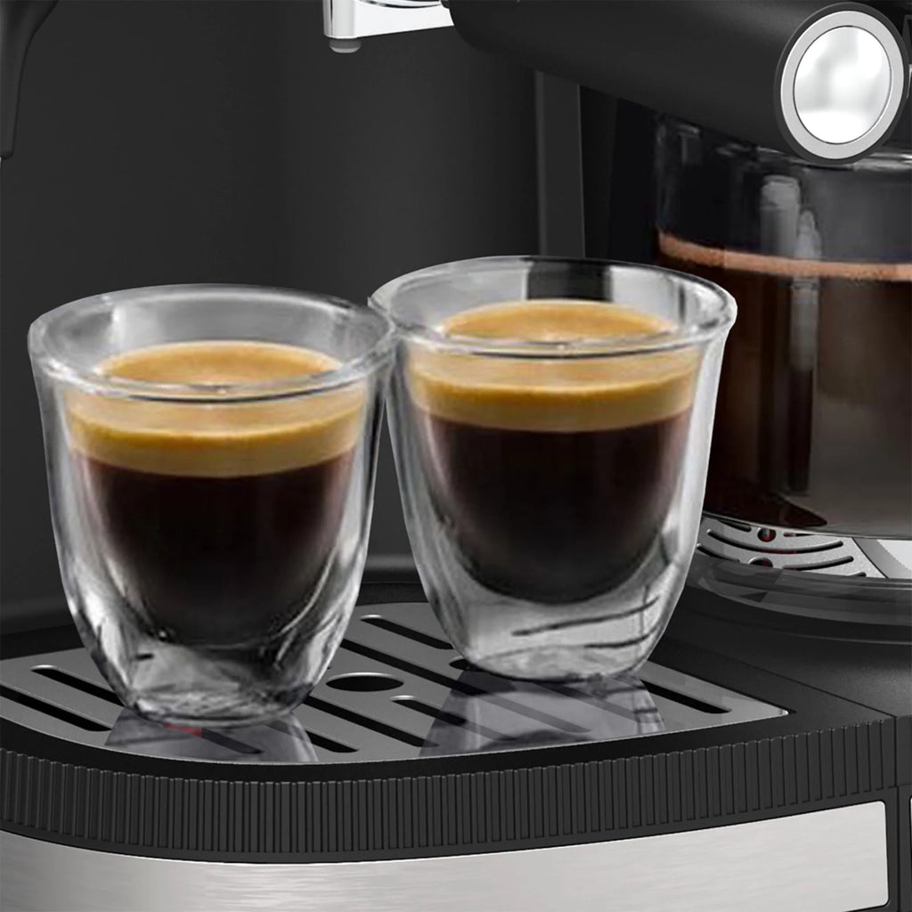 Combo Espresso and Drip Coffee Maker - Stainless Steel V3669