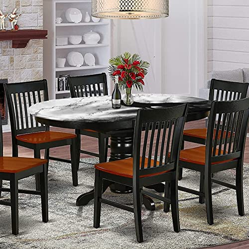 Oval Fitted Polyester Tablecloth, 48" x 68" L386333