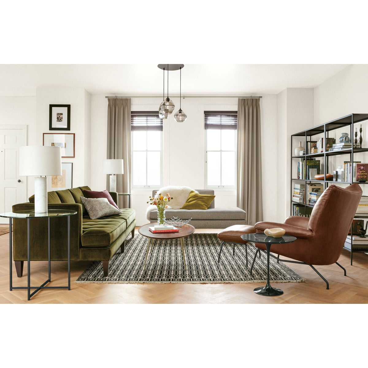 Modern Slim Bookcase Z33888