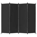 Black 4 Panel Folding Room Divider T920