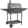 BBQ Charcoal Smoker with Bottom Shelf Black X385