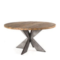 Round Recycled Teak Wood Dining Table T7652