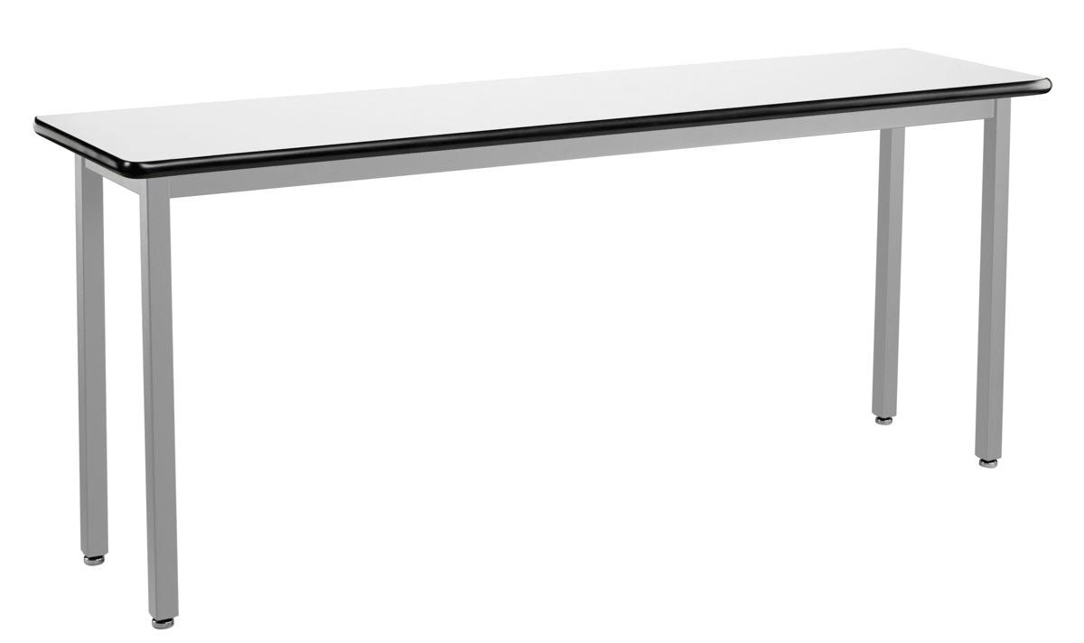 Gray Frame Utility Table with High Pressure Laminate Whiteboard Top L552713