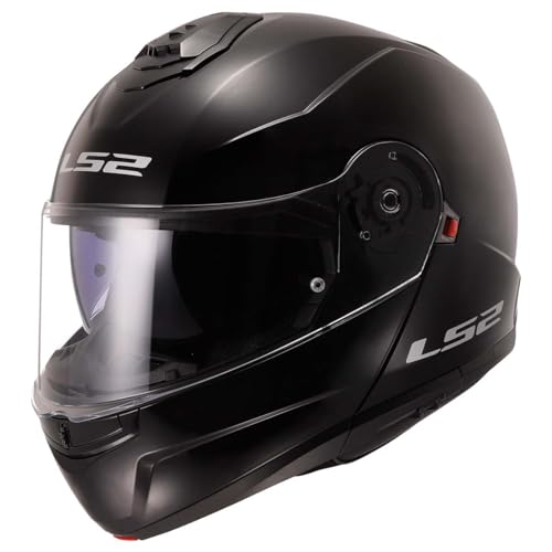 Modular Motorcycle Helmet with SunShield Gloss Black X-Small S873
