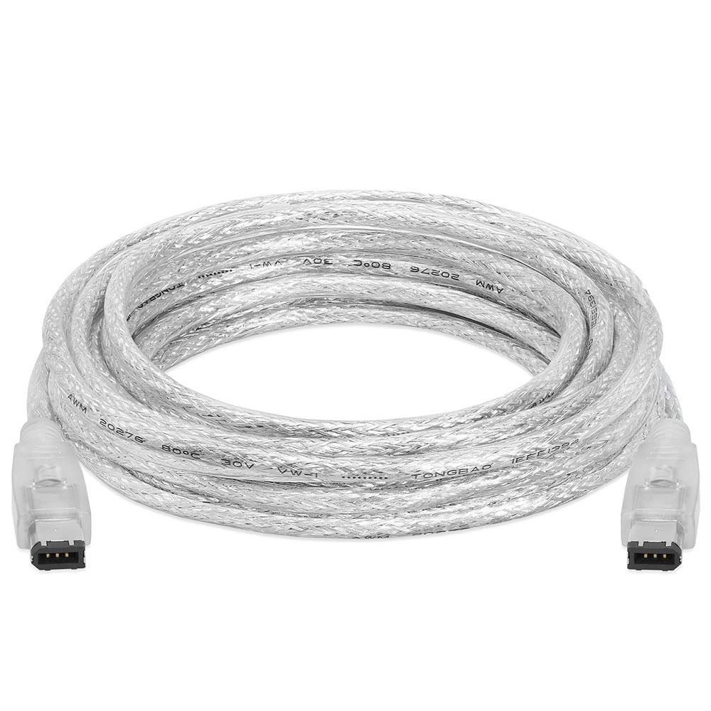 Clear 15ft Firewire DV Cable U351092