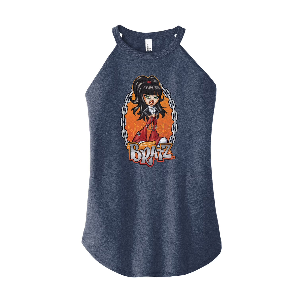 Juniors High Neck Tank Top A6196