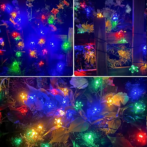 32LED 55FT Solar String Lights with 8 Lighting Modes R8684