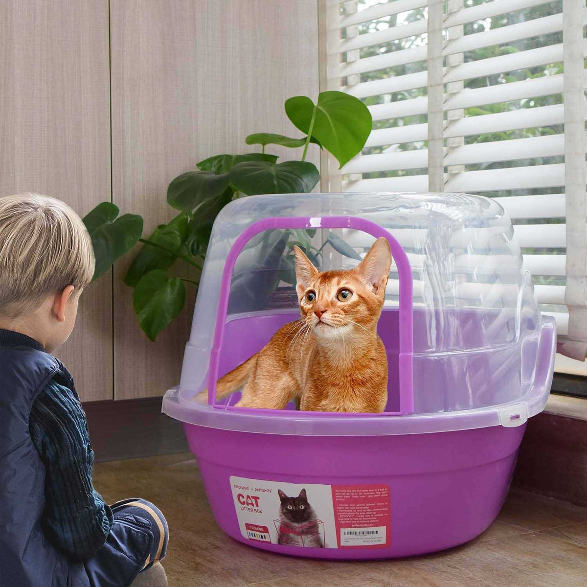 Hooded Cat Litter Box U1079