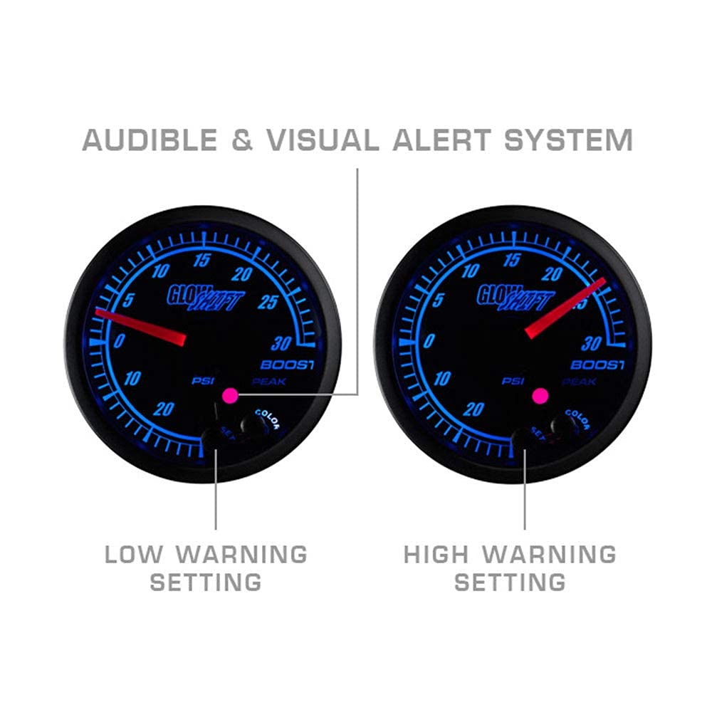 10 Color 10,000 RPM Tachometer Gauge Black Dial Tinted Lens 2-1/16" 52mm Pack of 2 W315950