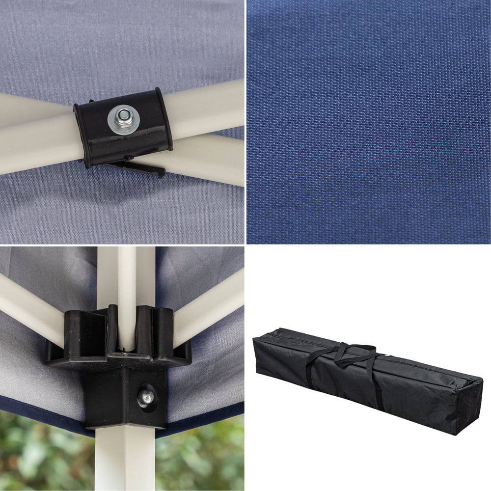 10 x 10FT Waterproof Oxford Pop Up Canopy Tent with Carry Bag D855602