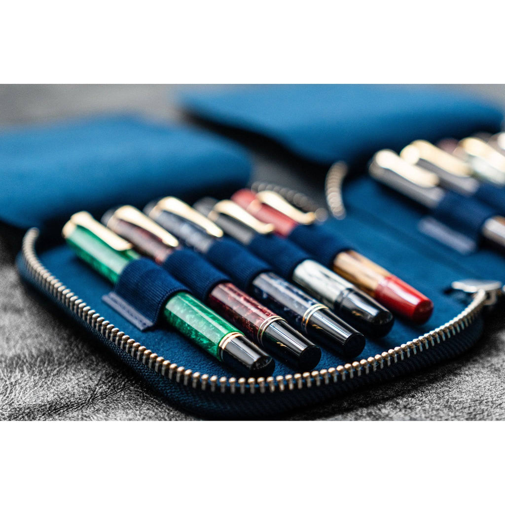 Navy Blue 10 Pen Zipper Case O927922
