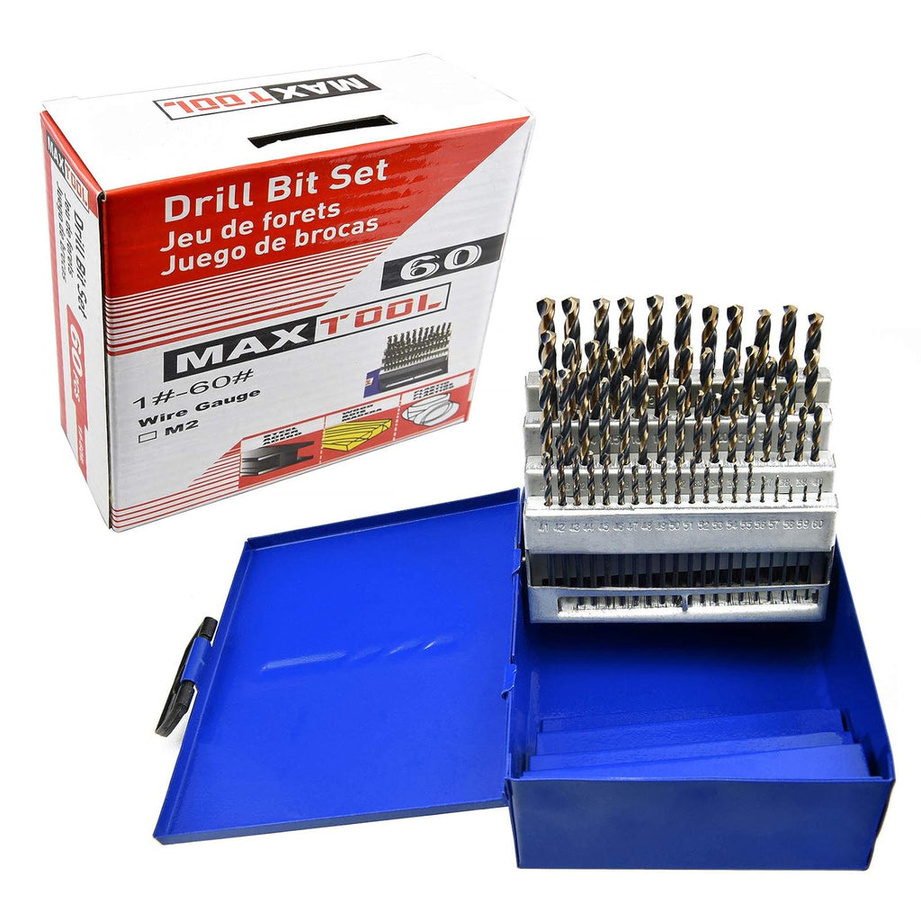 60 Piece High Speed Steel Twist Drill Bit Set M873