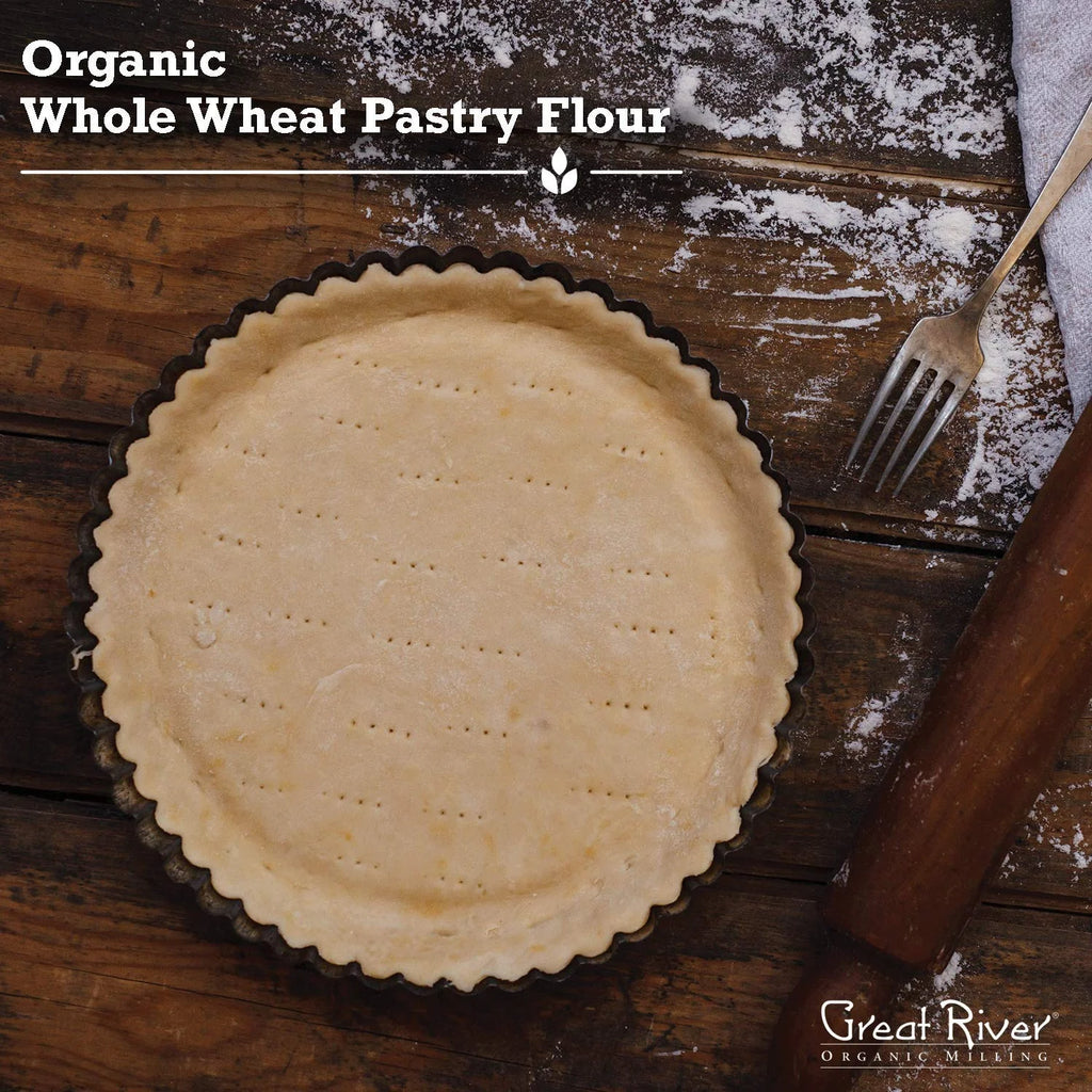 Organic Whole Wheat Pastry Flour, Stone Ground, 25 Pounds S614111