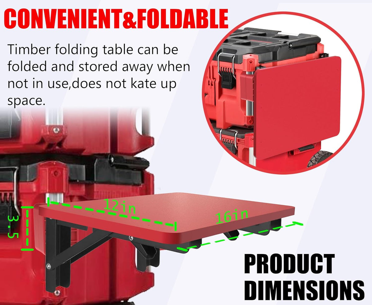 Red Folding Table for Milwaukee Packout L434