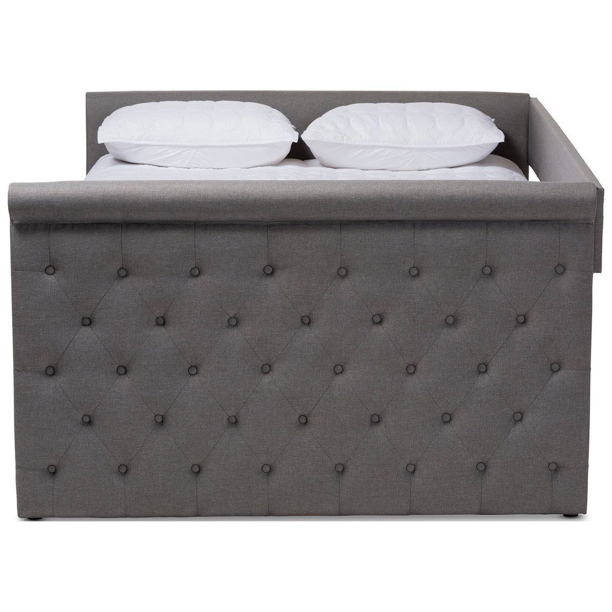 Queen Dark Grey Daybed with Trundle M709