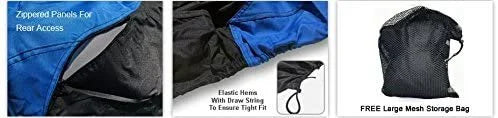 Blue / Black Jet Ski Cover with Trailer Straps and Storage Bag O82124