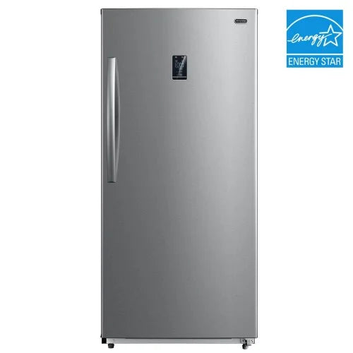 13.8 cu.ft. Convertible Upright Freezer Refrigerator Stainless Steel L911639
