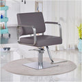 Grey Barber Chair with Heavy Duty Hydraulic Pump, 360 Degrees Swivel B171