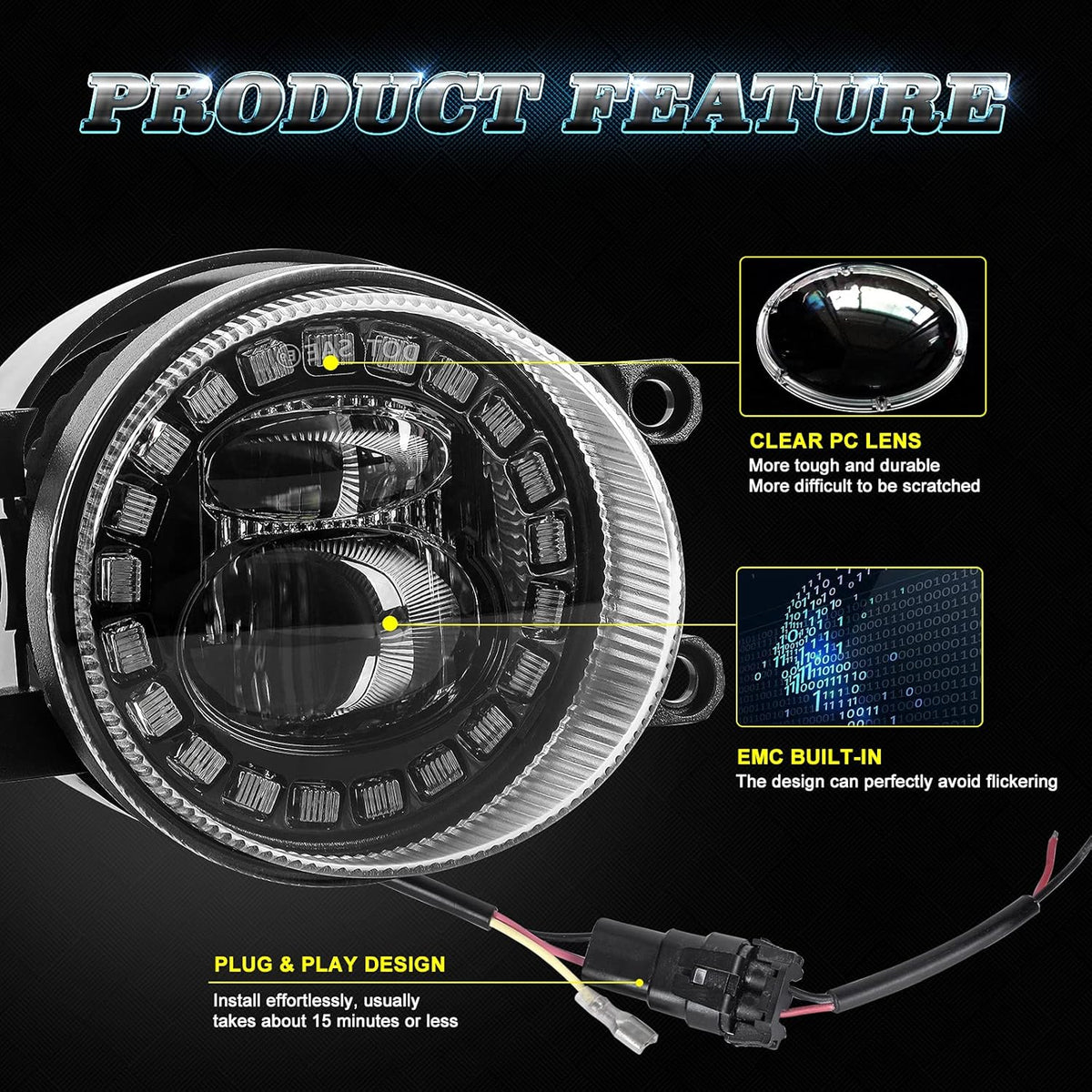 LED Fog Lights Pack of 2 B388683