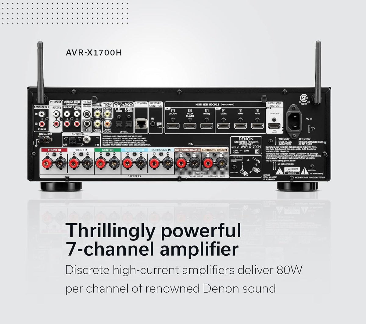 7.2 Channel AV Receiver with 8K HDMI P378