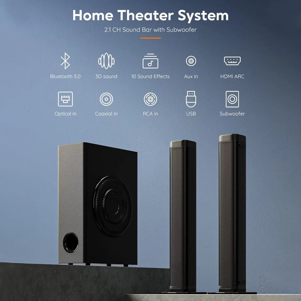 2.1 CH Separable Soundbar with Subwoofer Y411856
