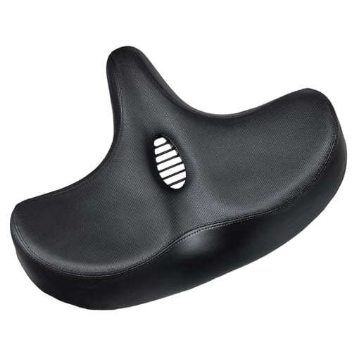 Oversized Comfort Bicycle Saddle Replacement with Memory Foam PU Cushion H5349