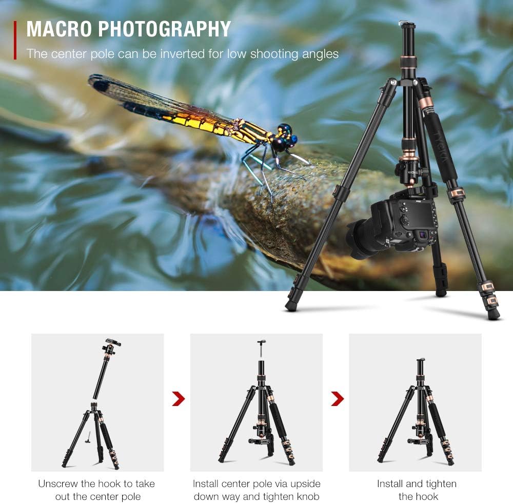56” Aluminum Camera Tripod with Ball Head and Carry Bag M740