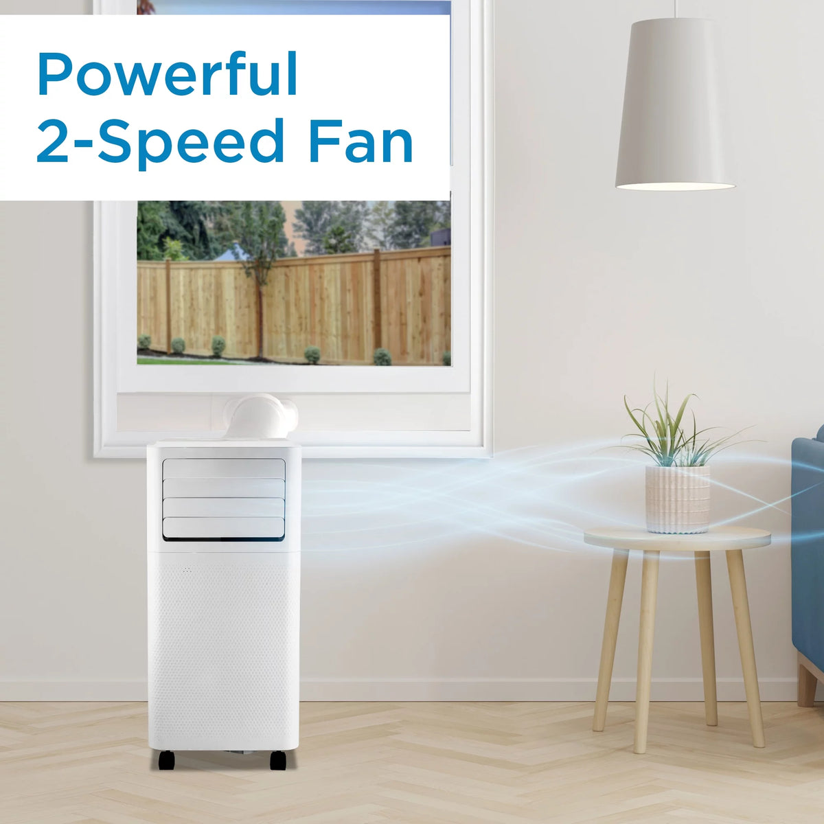 5000 BTU White Portable AC D7089